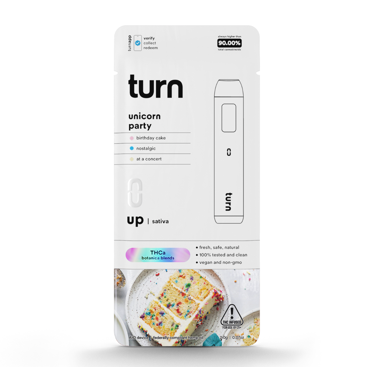 Turn THC-A Botanica Blend 2g Disposable 5ct Display