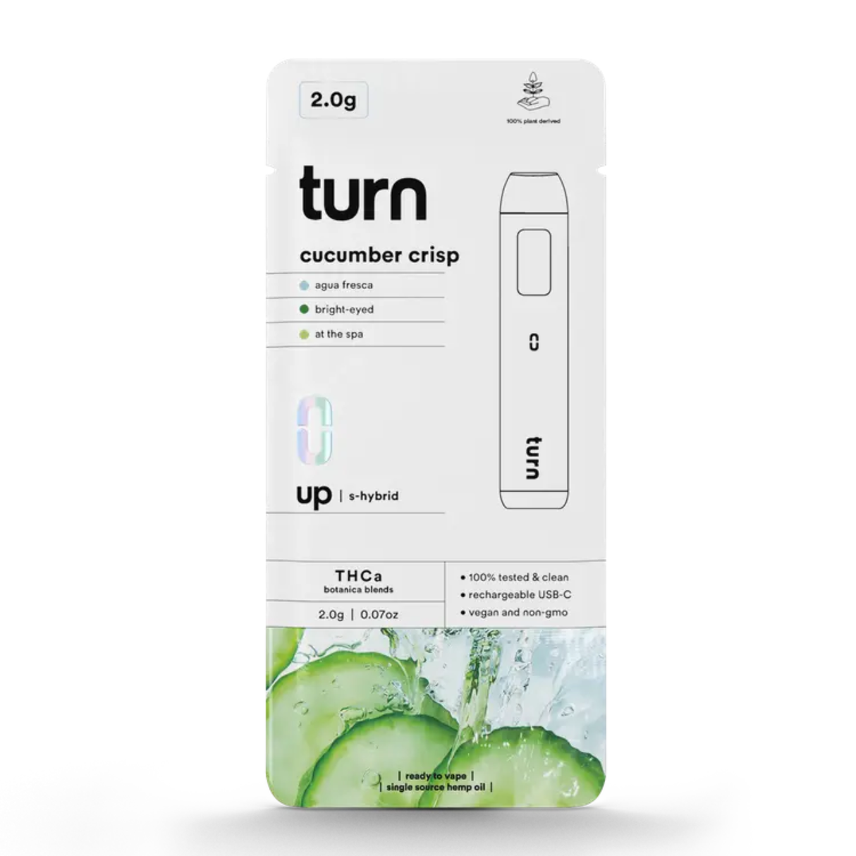 Turn THC-A Botanica Blend 2g Disposable 5ct Display