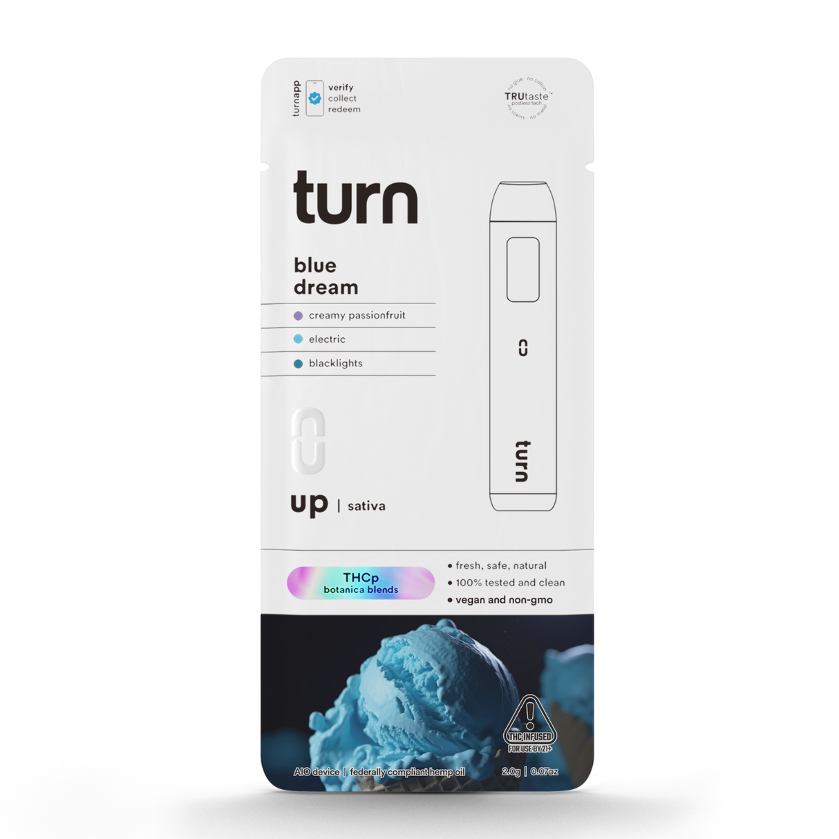 Turn THC-P Botanica Blend 2g Disposable 5ct Display