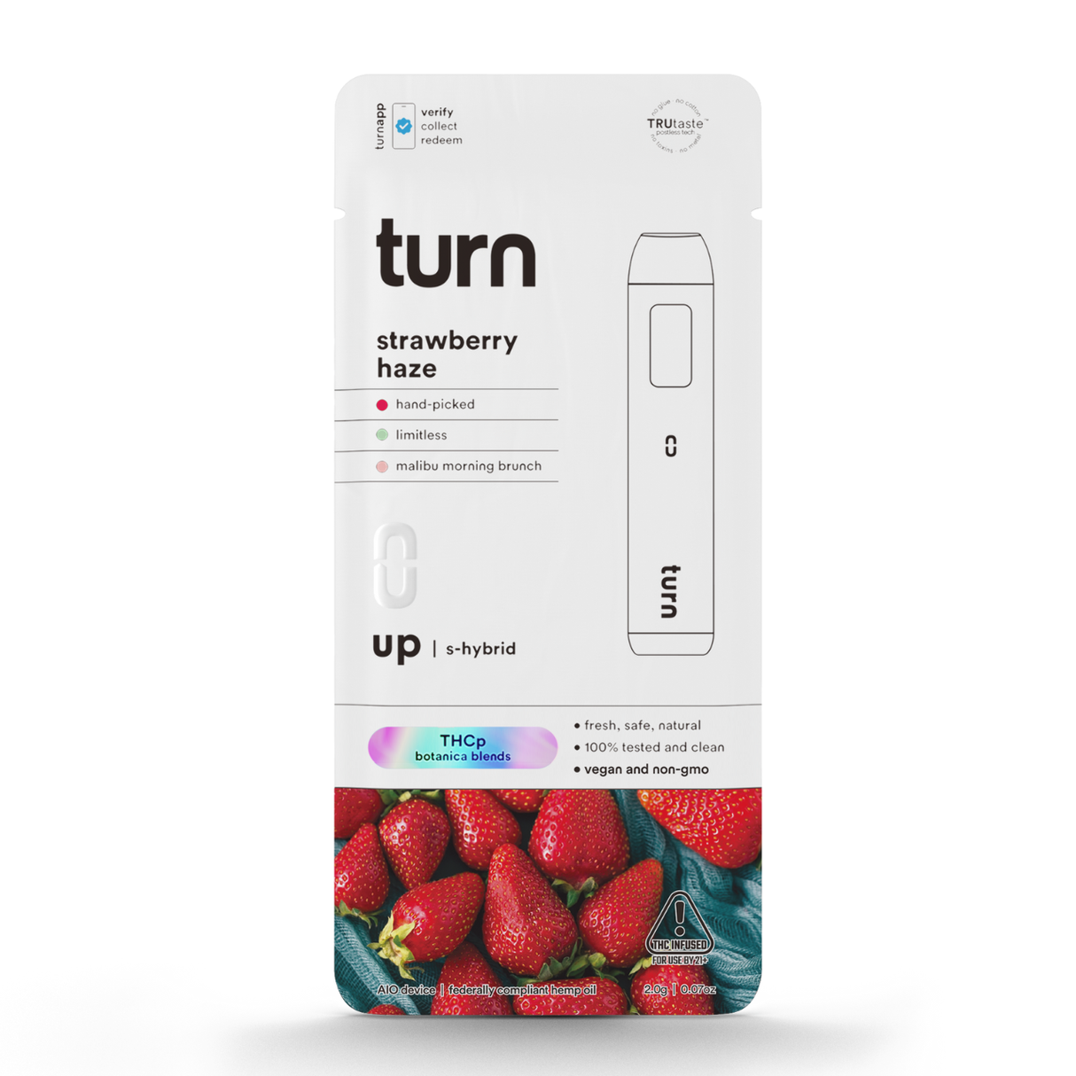 Turn THC-P Botanica Blend 2g Disposable 5ct Display
