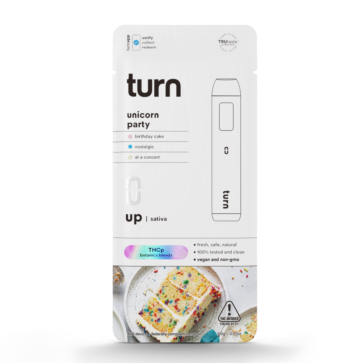 Turn THC-P Botanica Blend 2g Disposable 5ct Display