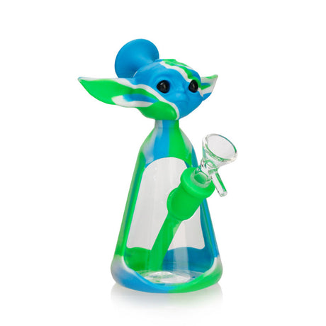 TX-168 Baby Yoda Silicone and Glass 7in Water Pipe