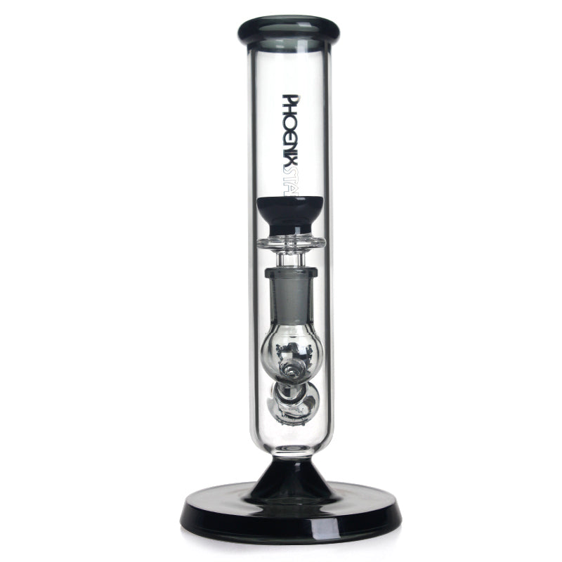 PHX704 Phoenix Star Glass Straight Tube 9in Water Pipe
