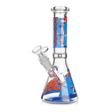 PHX933 Phoenix Star Glass Beaker Design 10in Waterpipe