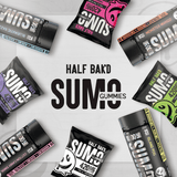 Half Bak'd Sumo 25ct 10,000mg Gummies 6pk Box THC-A, THC-P, Delta8