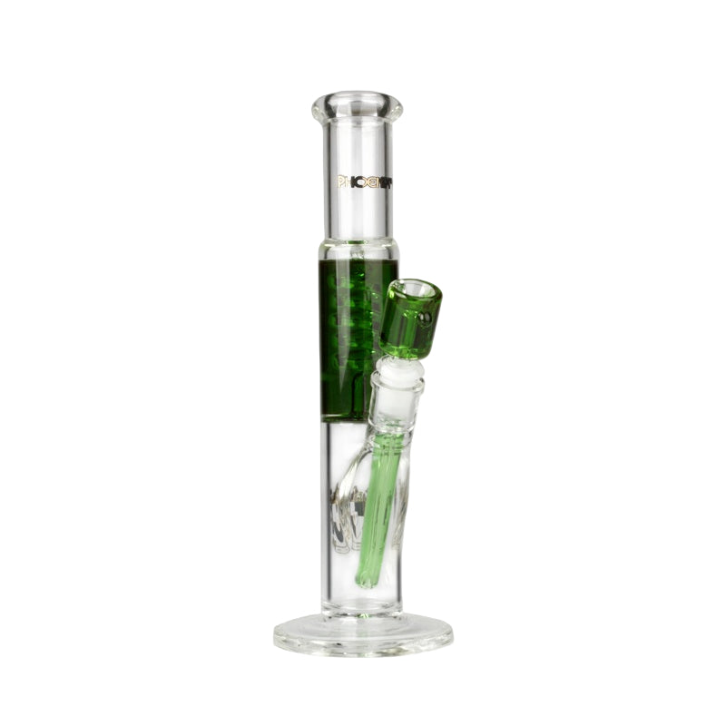 PHX454 Phoenix Star Glass Glycerin Straight Pipe 12in Waterpipe