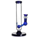 PHX704 Phoenix Star Glass Straight Tube 9in Water Pipe