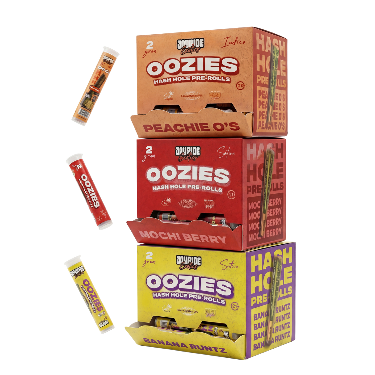 Joyride Oozies 2g THCA Hash Holes 20ct Display