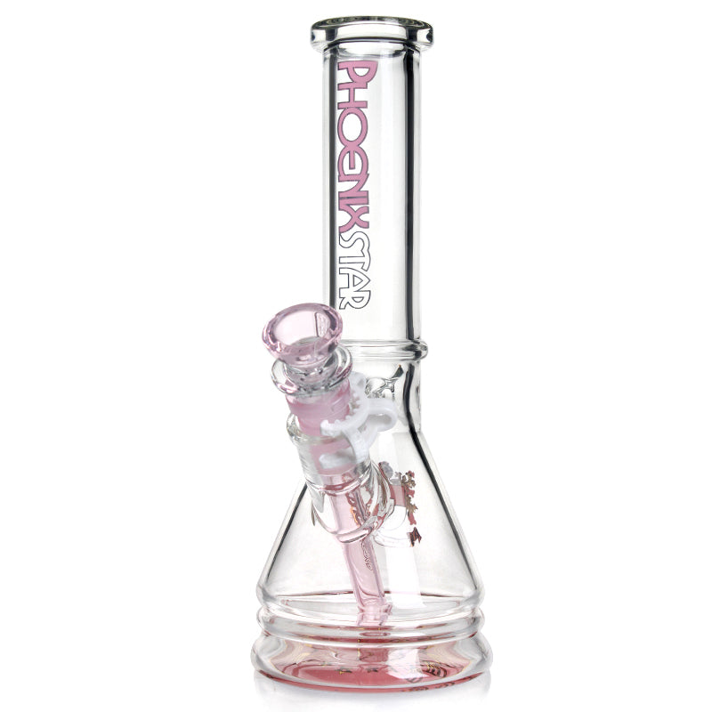 𝗣𝗛𝗫𝟳𝟮𝟮 Phoenix Star Glass Beaker Double-Lip 10in Water Pipe