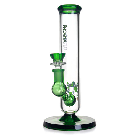 PHX704 Phoenix Star Glass Straight Tube 9in Water Pipe