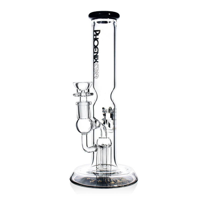 HF220 Phoenix Star Glass Straight Pipe 10in Waterpipe