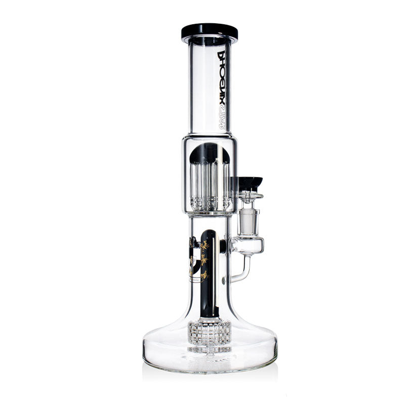 HF223 Phoenix Star Glass Tree Percolator 11.5in Water Pipe