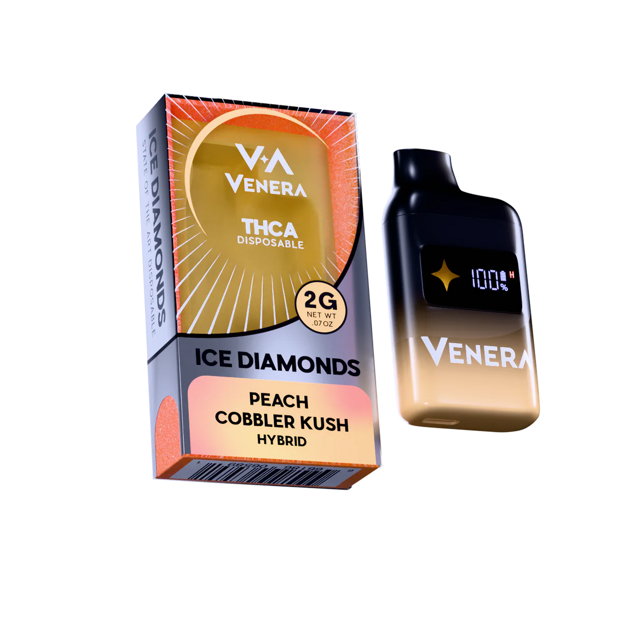 Venera 2g THC-A Ice Diamonds Disposable 5ct Display