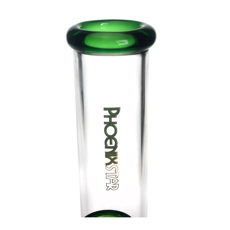 PHX704 Phoenix Star Glass Straight Tube 9in Water Pipe