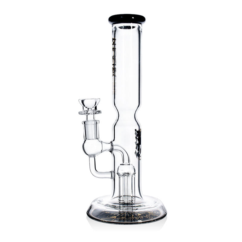 HF220 Phoenix Star Glass Straight Pipe 10in Waterpipe