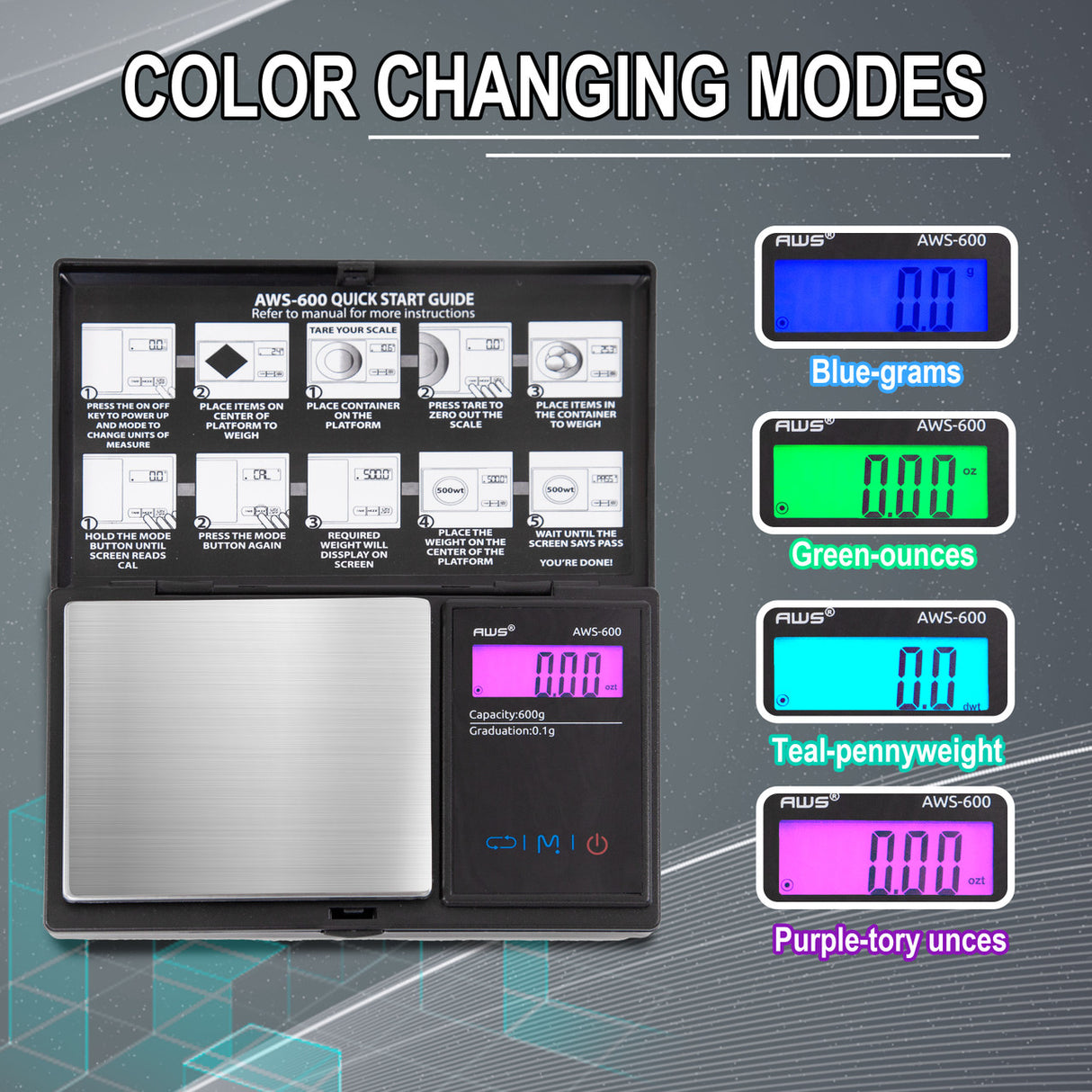 AWS 600g Digital Pocket Scale
