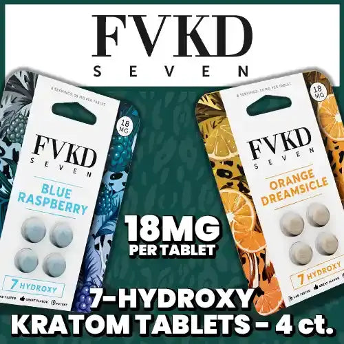 FVKD 4ct 7-Hydroxy Kratom Tablets 10ct Display