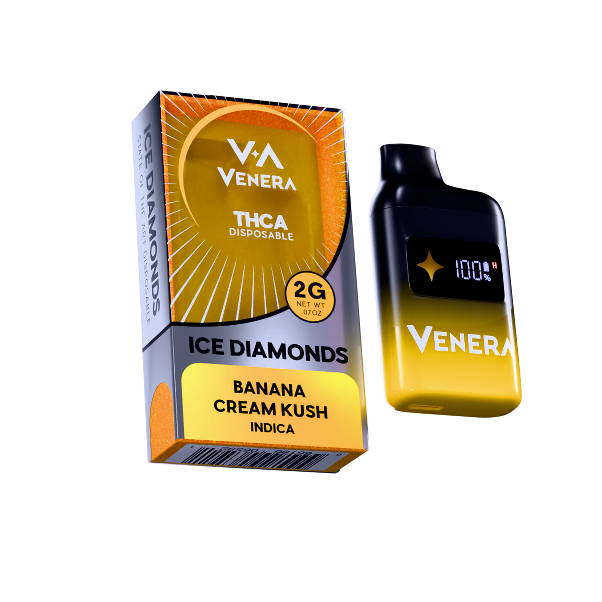 Venera 2g THC-A Ice Diamonds Disposable 5ct Display