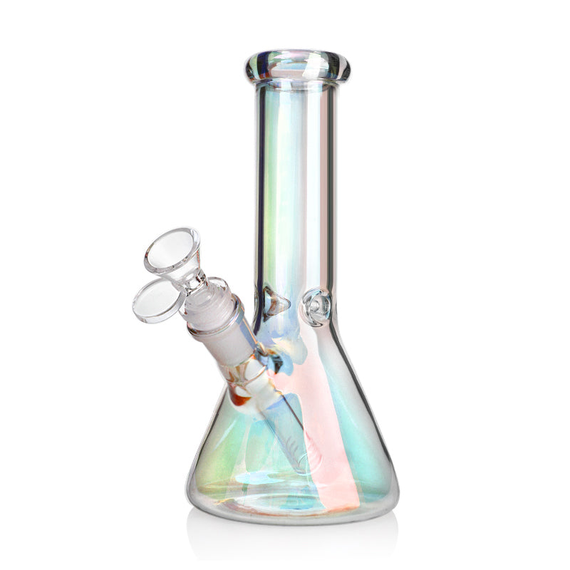 𝗦𝗣𝟮𝟱𝟮 Electroplated Colored Beaker 8in Water Pipe
