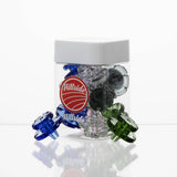 GEAR GLASS CARB CAP JAR 12ct Display