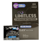 Limitless Black Edition 100mg Single 7-Hydroxy Tablets 40ct Display MSRP 12.99