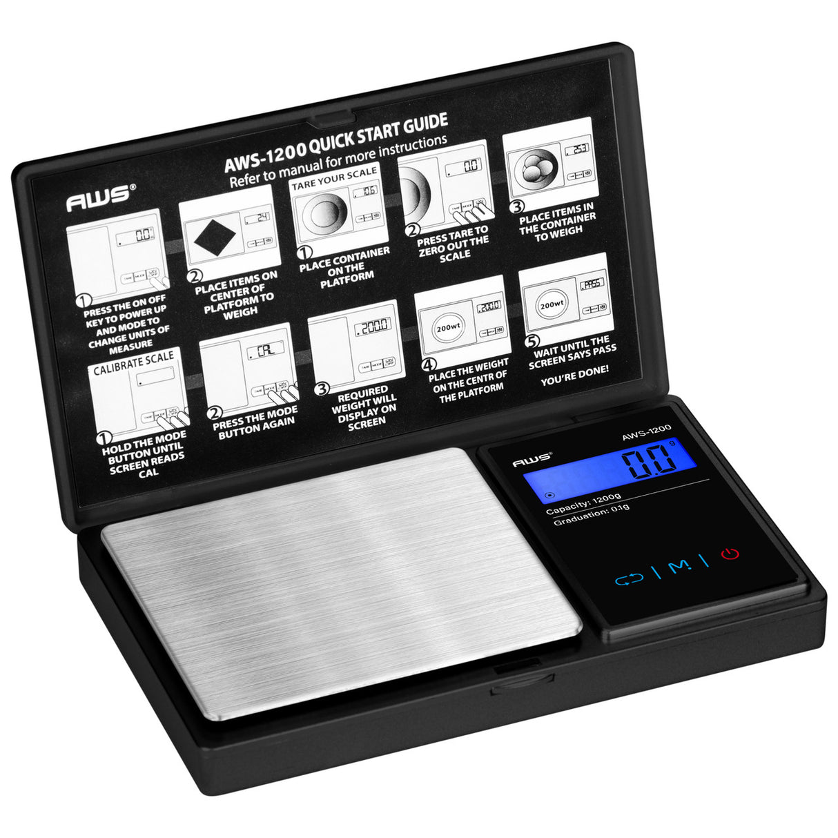 AWS 1200g Digital Pocket Scale