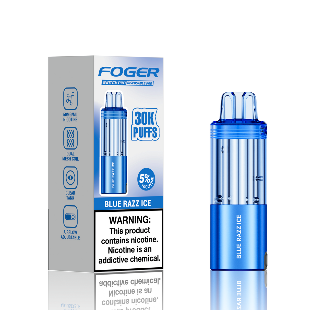 Foger Switch Pro 30K Disposable POD 5ct Display