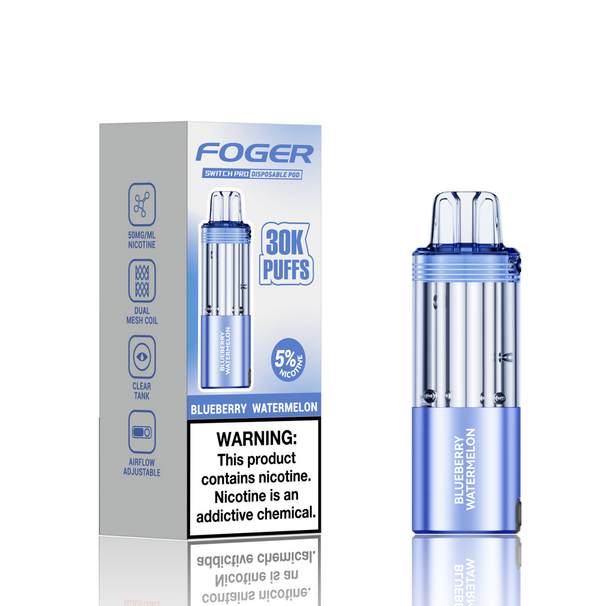 Foger Switch Pro 30K Disposable POD 5ct Display