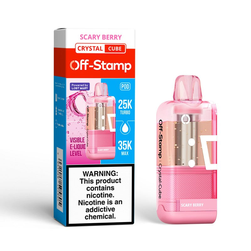 Off-Stamp X-Cube Crystal 35K Disposable POD 5ct Display