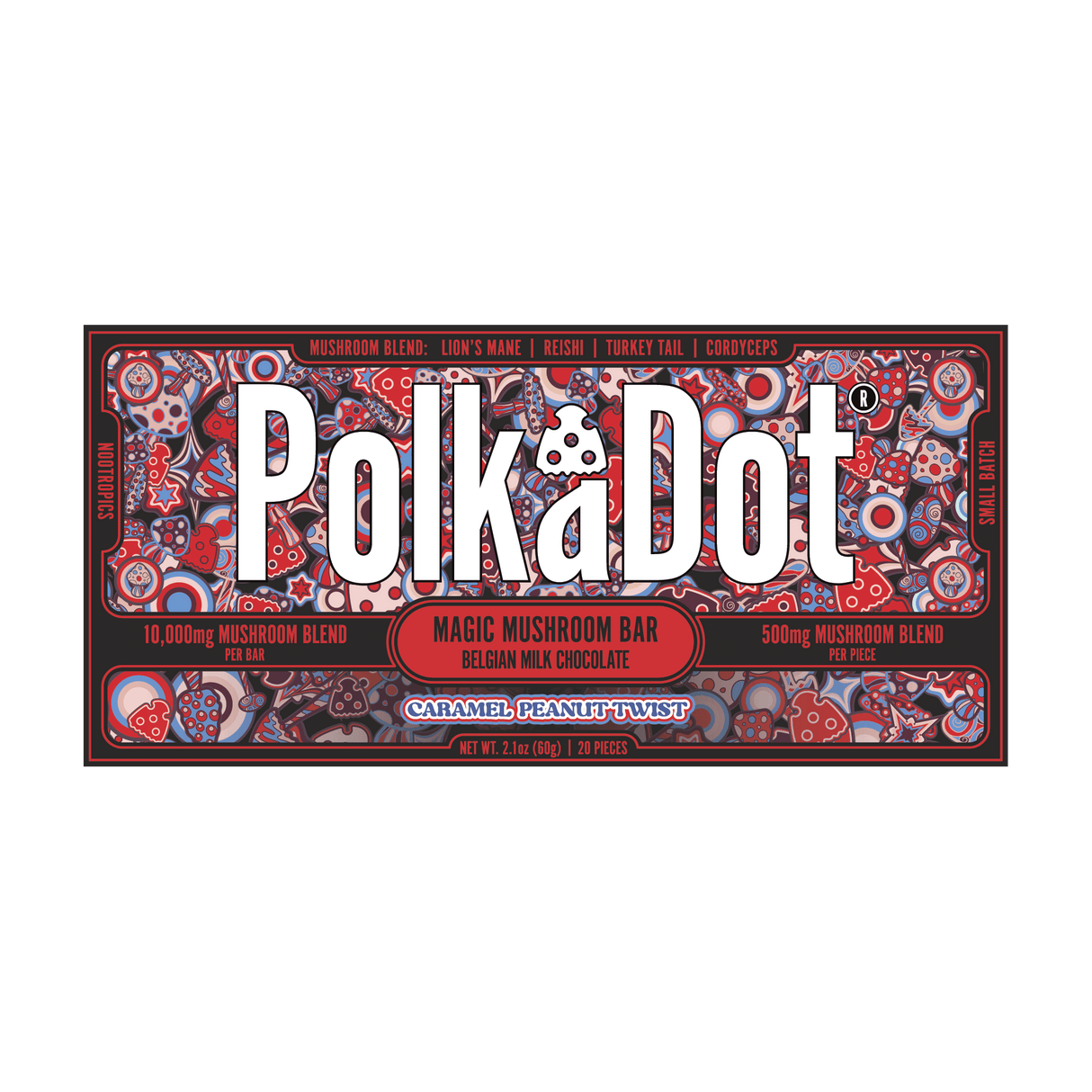 PolkaDot 4000mg Mushroom Chocolate 10ct Display