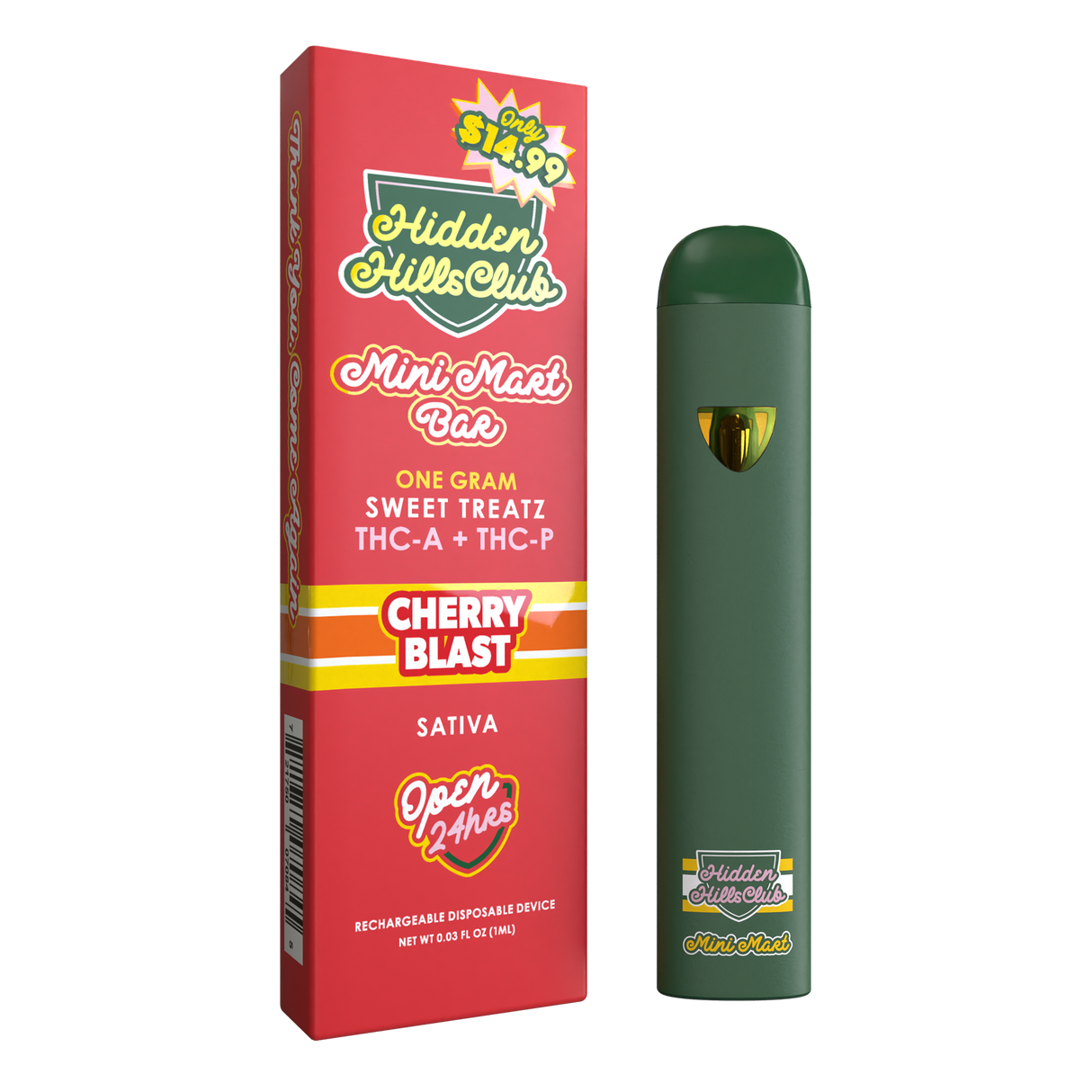 Hidden Hills Mini Mart Sweet Treatz 1g Disposable 5ct Display