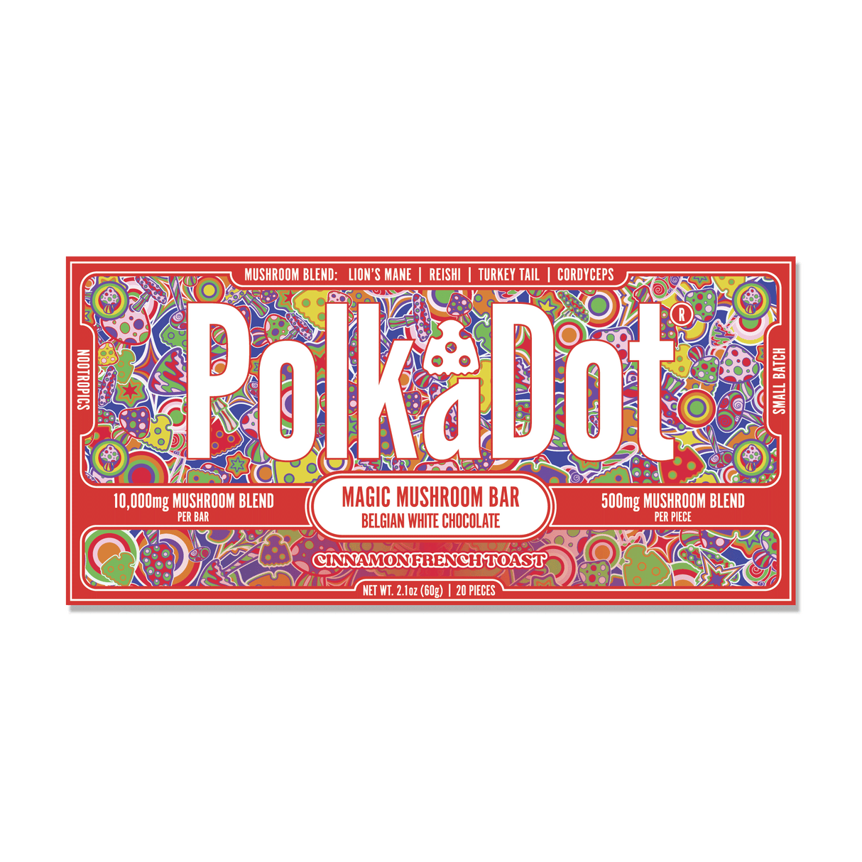 PolkaDot 4000mg Mushroom Chocolate 10ct Display