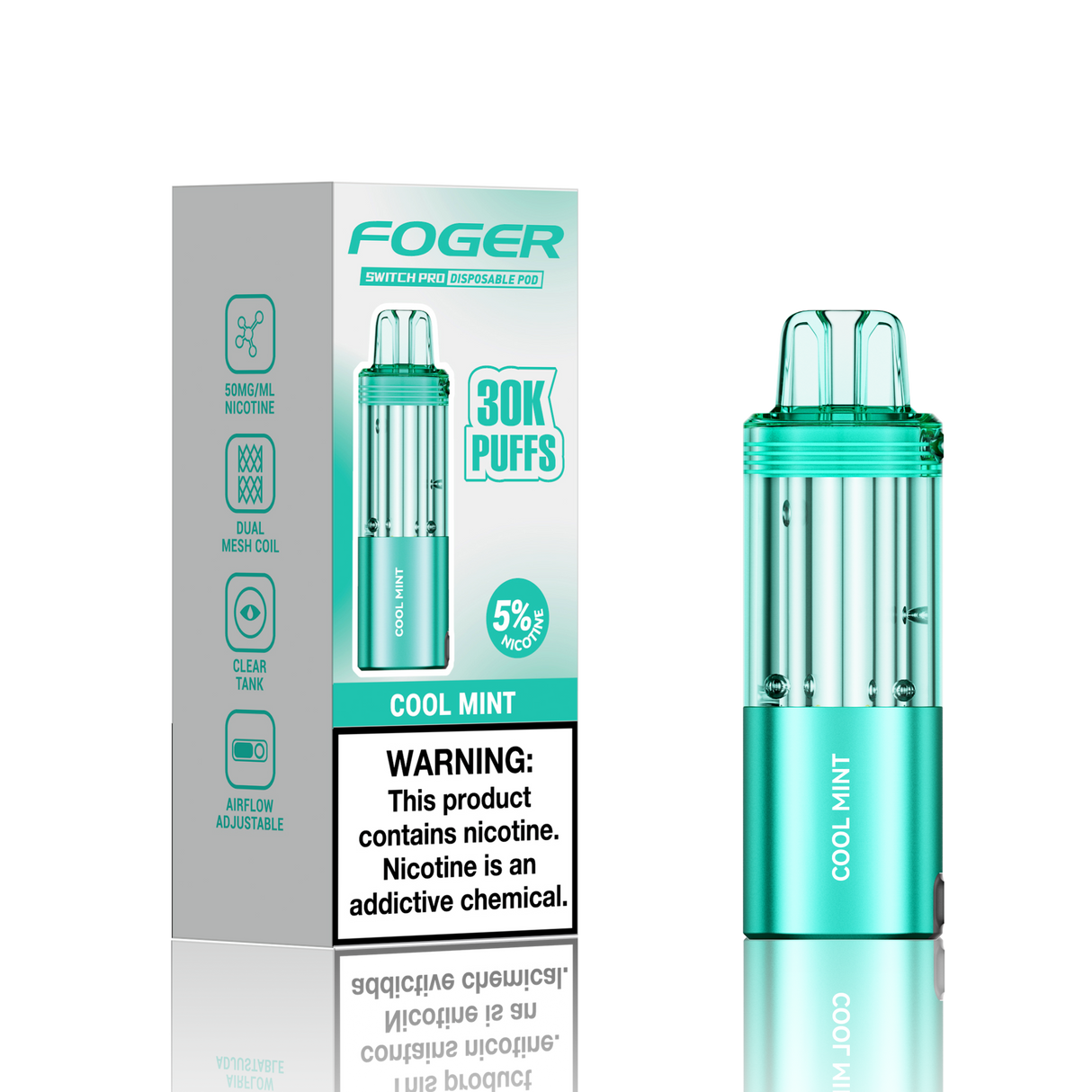 Foger Switch Pro 30K Disposable POD 5ct Display
