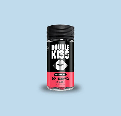 Double Kiss 25MG D9 20ct Gummies Jar