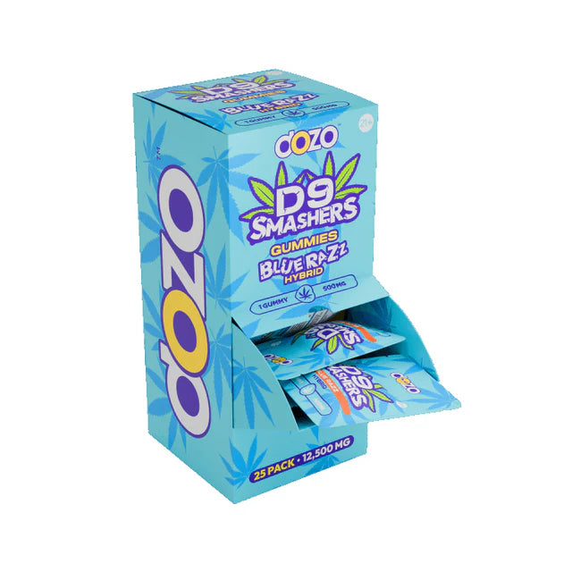 Dozo D9 Smashers Single Gummy 500mg 25ct Display 12500MG