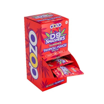 Dozo D9 Smashers Single Gummy 500mg 25ct Display 12500MG