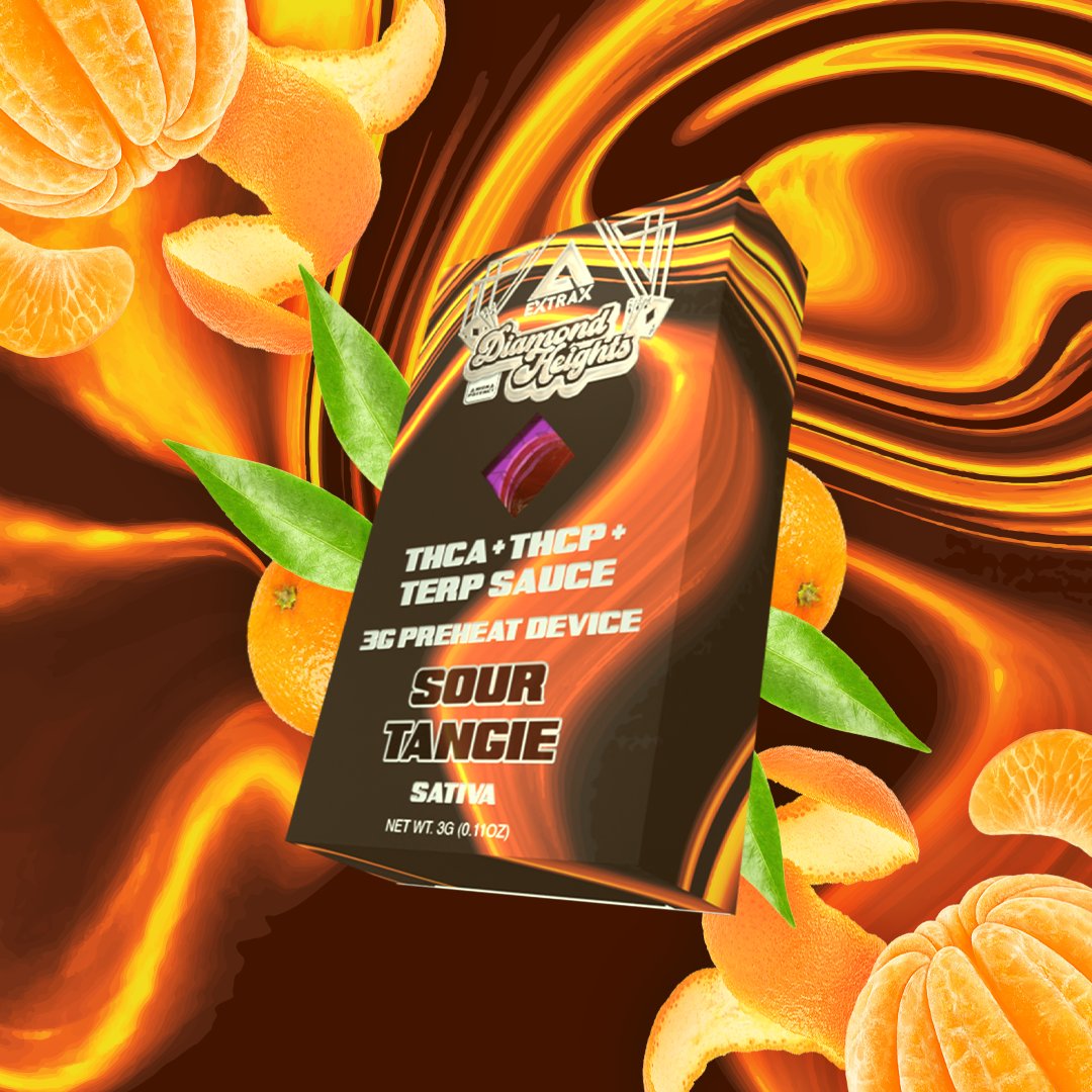Extrax Diamond Heights 3g THC-A + THC-P + Terp Sauce Disposable 6ct Display