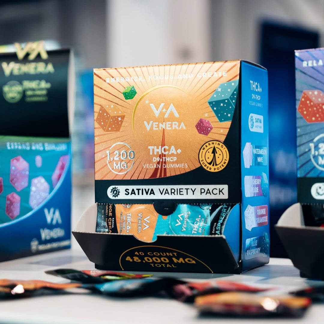 Venera THC-A + D9 + THC-P Variety 1,200mg Gummies 40ct Display