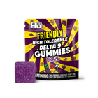 Friendly High Tolerance 40mg D9 Single Gummies 10ct Display