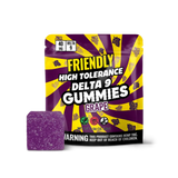 Friendly High Tolerance 40mg D9 Single Gummies 10ct Display