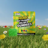 Friendly High Tolerance 40mg D9 Single Gummies 10ct Display