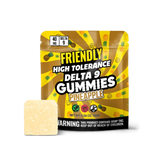 Friendly High Tolerance 40mg D9 Single Gummies 10ct Display
