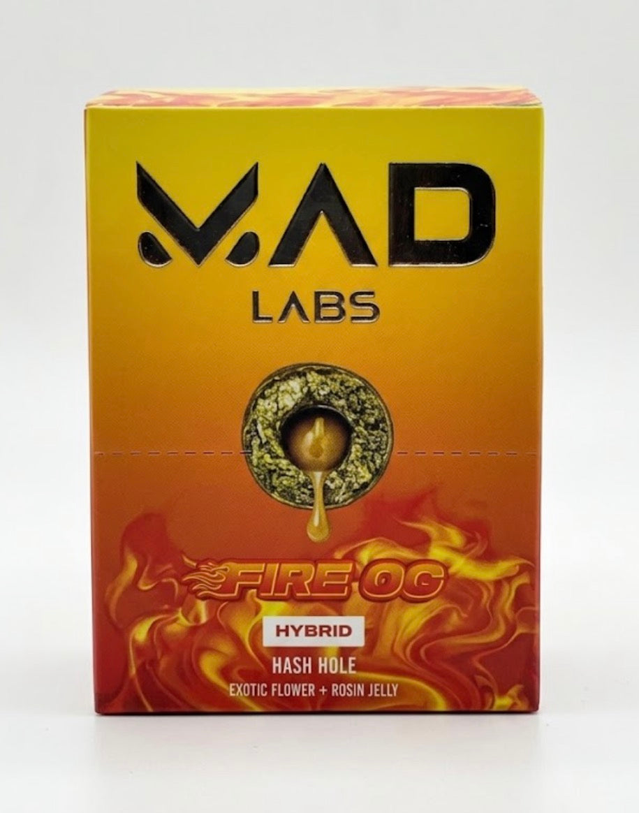 MAD LABS 2G HASH ROLLS THCA    10 pk