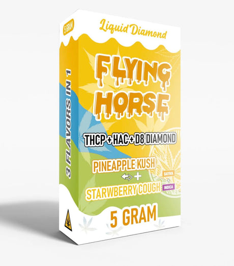 FLYING HORSE 5GM LIQUID DIAMOND DISP 5CT/BX - 3 FLAVORS IN 1