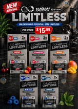 Limitless 200mg Platinum Edition 2Tablets ,100Mg per tablet 7-Hydroxy Tablets 40ct Display MSRP 15.99