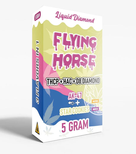 FLYING HORSE 5GM LIQUID DIAMOND DISP 5CT/BX - 3 FLAVORS IN 1
