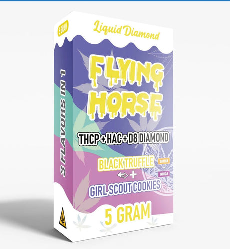 FLYING HORSE 5GM LIQUID DIAMOND DISP 5CT/BX - 3 FLAVORS IN 1