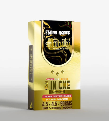 FLYING HORSE 9GM HABIBI HEAT DISP, 5CT - 3 FLAVORS IN 1