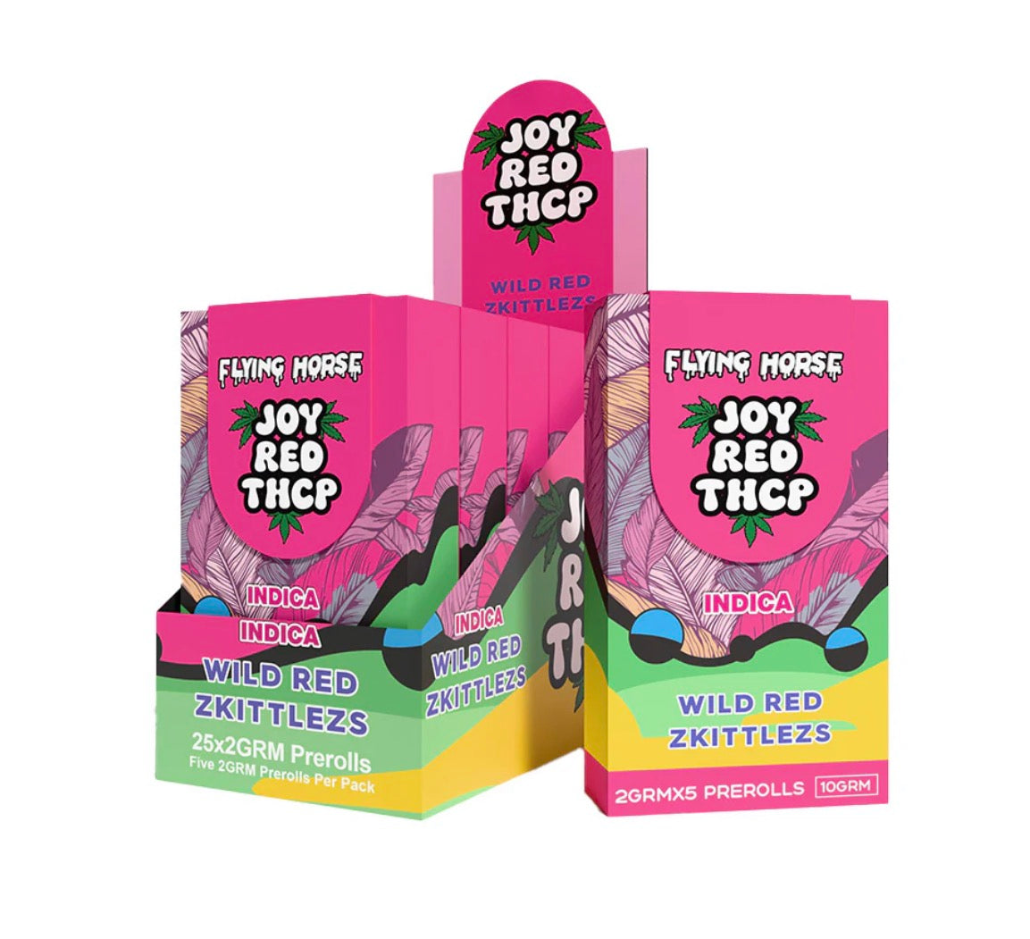 FLYING HORSE JOY RED THCP PREROLL 5PK