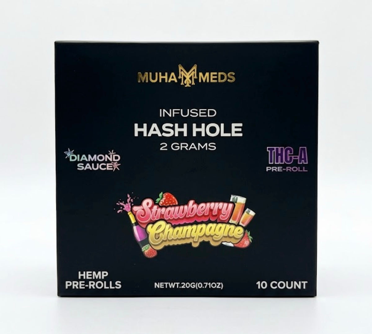 MUHA MEDS Hash Hole 2G pre roll      10Ct
